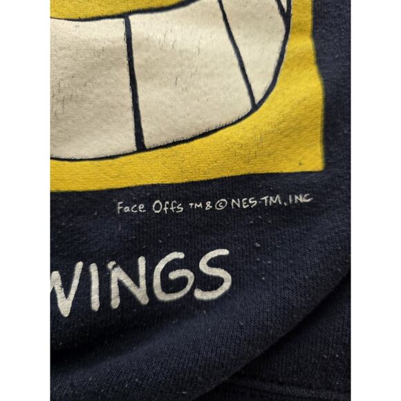 VTG Face Offs Navy Subject to Mood Swings Sweatshirt Large Freeze NY 1996 USA - Picture 4 of 13